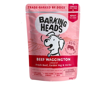 Barking Heads Beef Wagginkton konservai su jautiena šunims; 10x300g