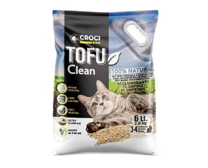 Croci Tofu Clean kraikas katėms; 2.6kg