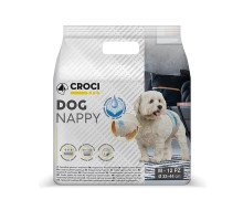 Croci Dog Nappy sauskelnės šunims M 32-44cm; 12vnt