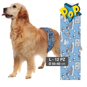 Croci Dog Nappy juostos patinėliams L 50-60cm; 12vnt Croci Dog Nappy juostos patinėliams L 50-60cm; 12vnt