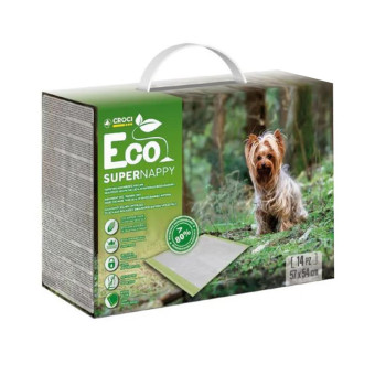 Croci Super Nappy Eco higieniniai paklotai 57x54cm; 14vnt Croci Super Nappy Eco higieniniai paklotai 57x54cm; 14vnt