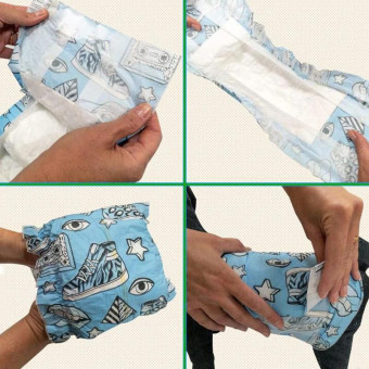 Croci Dog Nappy juostos patinėliams M 40-50cm; 12vnt Croci Dog Nappy juostos patinėliams M 40-50cm; 12vnt