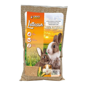 Croci Lettosan kukurūzų kraikas graužikams; 1.4kg, 3.5kg Croci Lettosan kukurūzų kraikas graužikams; 1.4kg, 3.5kg