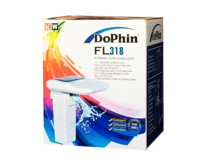 DoPhin  FL318 pakabinamas akvariumo filtras su apšvietimu; 250l/val