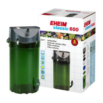 Eheim Classic 600 2217 išorinis akvariumo filtras, su užpildais; 180-600l Eheim Classic 600 2217 išorinis akvariumo filtras, su užpildais; 180-600l