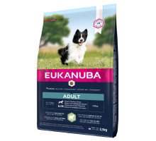 Eukanuba Adult S/M Breeds Lamb sausas pašaras suaugusiems šunims mažo ir vidutinio dydžio veislų, ryžiai, ėriena; 2.5kg, 12kg