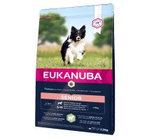 Eukanuba Senior S/M Breeds Lamb sausas pašaras senyviems šunims mažo ir vidutinio dydžio veislų, ryžiai, ėriena; 2.5kg, 12kg