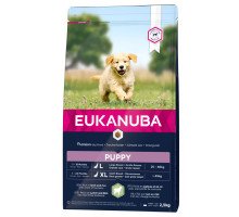 Eukanuba Puppy L/XL Breeds Lamb sausas pašaras šuniukams didelių veislų, ryžiai, ėriena; 2.5kg, 12kg