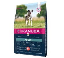 Eukanuba Adult L/XL Breeds Salmon sausas pašaras suaugusiems šunims didelio dydžio veislų, miežiai, lašiša; 12kg