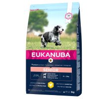 Eukanuba Senior M Breeds Chicken sausas pašaras senyviems šunims vidutinio dydžio veislų, vištiena; 15kg