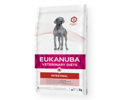 Eukanuba VD Intestinal Disorders sausas pašaras suaugusiems šunims, sergantiems skrandžio ligomis, vištiena; 5kg, 12kg