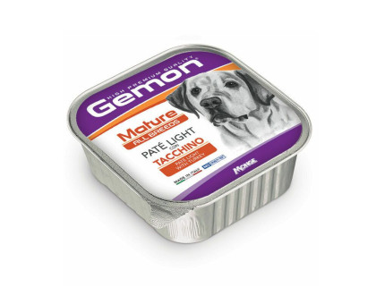 Gemon Wet Dog Pate light turkey konservuotas pašaras paštetas šunims, kalakutiena; 150g