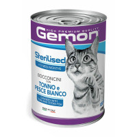 Gemon Wet Cat Chunkies Adult Tuna Ocean Fish konservuotas pašaras katėms, žuvis; 415g