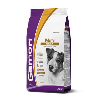 Gemon Dog Mini Adult chicken & rice sausas pašaras šunims mažo dydžio veislų, vištiena; 3kg Gemon Dog Mini Adult chicken & rice sausas pašaras šunims mažo dydžio veislų, vištiena; 3kg