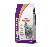 Gemon Dog Mini Adult salmon & rice sausas pašaras šunims mažo dydžio veislų, lašiša; 3kg