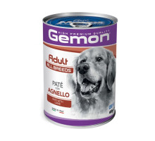 Gemon Dog Pate Adult lamb konservuotas pašaras paštetas šunims, ėriena; 400g