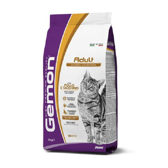 Gemon Dry Cat Adult Complete chicken & turkey sausas pašaras katėms, vištiena, kalakutiena; 2kg Gemon Dry Cat Adult Complete chicken & turkey sausas pašaras katėms, vištiena, kalakutiena; 2kg