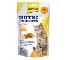 GimCat Nutri Pockets Cheese&Taurine skanėstai katėms, sūris, taurinas; 60g