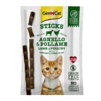 GimCat Sticks Poultry skanėstas katėms begrūdės lazdelės, paukštiena; 4vnt