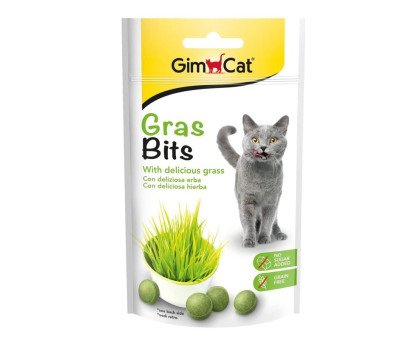 GimCat Grasbits skanėstai su žole katėms; 50g