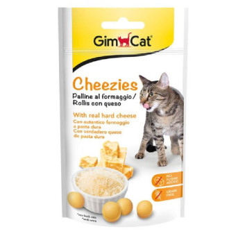 GimCat Cheezies skanėstai su sūriu katėms; 50g GimCat Cheezies skanėstai su sūriu katėms; 50g