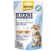 GimCat Nutri Pockets Junior Mix skanėstai kačiukams, sūris, jogurtas, pienas; 60g