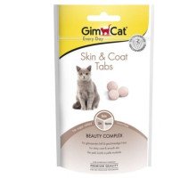 GimCat Skin & Coat Tabs vitaminų papildas katėms, sveikam kailiui; 40g