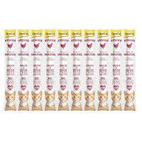 GimCat Sticks 10 Poultry skanėstas katėms begrūdės lazdelės, paukštiena; 10vnt