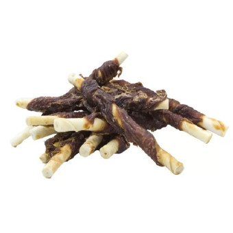 Hau&Miau pagaliukai apsukti antiena, skanėstas šunims; 500g Hau&Miau pagaliukai apsukti antiena, skanėstas šunims; 500g