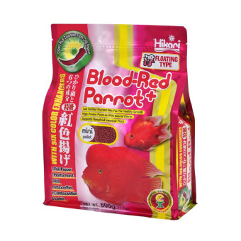 Hikari Blood Red Parrot+ Mini maistas žuvims; 333g, 600g Hikari Blood Red Parrot+ Mini maistas žuvims; 333g, 600g