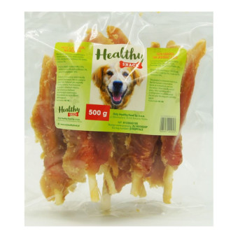Healthy Snacks vištienos file ant odos pagaliukų, skanėstas šunims; 500g Healthy Snacks vištienos file ant odos pagaliukų, skanėstas šunims; 500g