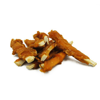 Healthy Snacks menkės juostelės apvyniotos vištiena, skanėstas šunims; 500g Healthy Snacks menkės juostelės apvyniotos vištiena, skanėstas šunims; 500g