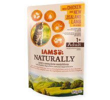 Iams Naturally Cat Chicken & Lamb konservuotas pašaras katėms, vištiena ir ėriena; 85g