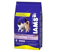 Iams Adult Cat Multicat sausas pašaras suaugusioms katėms, lašiša, vištiena; 15kg