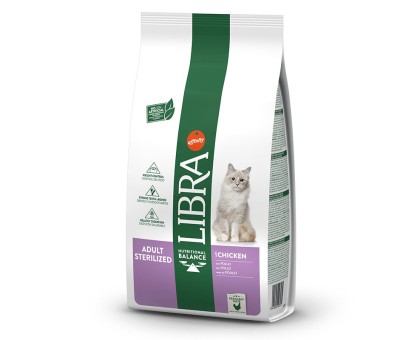 Libra Cat Sterilized sausas maistas katėms, vištiena; 8kg