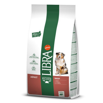 Libra Dog Beef sausas pašaras suaugusiems šunims, jautiena; 12kg Libra Dog Beef sausas pašaras suaugusiems šunims, jautiena; 12kg