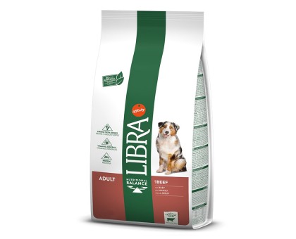 Libra Dog Beef sausas maistas suaugusiems šunims, jautiena; 10kg
