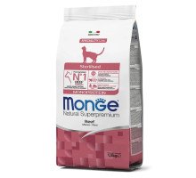 Monge Cat Natural Speciality Monoprotein Sterilized Beef sausas pašaras katėms, jautiena; 1.5kg