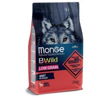 Monge BWILD Adult All Breeds Deer sausas pašaras šunims, elniena; 2.5kg, 12kg