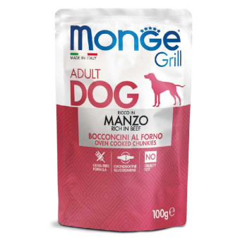 Monge Grill Mix Adult Dog Beef/Cod/Chicken konservuotas pašaras šunims, jautiena, žuvis, vištiena; 12x100g Monge Grill Mix Adult Dog Beef/Cod/Chicken konservuotas pašaras šunims, jautiena, žuvis, vištiena; 12x100g