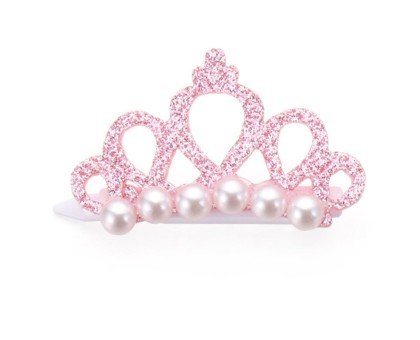 Zoo Tiara Pearl Pink segtukas plaukams šunims ir katėms; 4.5x3cm  