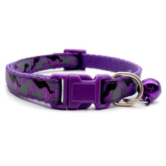 Zoo Camo antkaklis katėms, violetinis; 19-32cm Zoo Camo antkaklis katėms, violetinis; 19-32cm