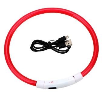 Zoo Glow Led šviečiantis antkaklis šunims; 30-50cm Zoo Glow Led šviečiantis antkaklis šunims; 30-50cm