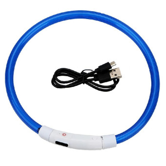 Zoo Glow Led šviečiantis antkaklis šunims; 30-50cm Zoo Glow Led šviečiantis antkaklis šunims; 30-50cm