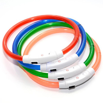 Zoo Glow Led šviečiantis antkaklis šunims; 30-50cm Zoo Glow Led šviečiantis antkaklis šunims; 30-50cm