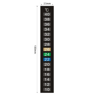 Zoo Digital LCD Išorinis klijuojamas akvariumo termometras; 13cm Zoo Digital LCD Išorinis klijuojamas akvariumo termometras; 13cm