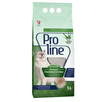 Proline Aloe vera kraikas katėms, sušokantis, alavijo aromato; 5l, 10l Proline Aloe vera kraikas katėms, sušokantis, alavijo aromato; 5l, 10l