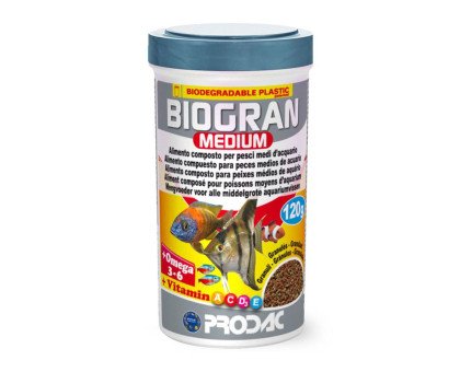 Prodac Biogran Medium maistas mažoms žuvims; 120g