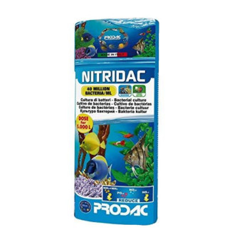 Prodac Nitridac nitritinės / nitratinės bakterijos; 100ml, 250ml, 500ml, 5l Prodac Nitridac nitritinės / nitratinės bakterijos; 100ml, 250ml, 500ml, 5l