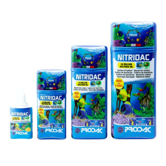 Prodac Nitridac nitritinės / nitratinės bakterijos; 100ml, 250ml, 500ml, 5l Prodac Nitridac nitritinės / nitratinės bakterijos; 100ml, 250ml, 500ml, 5l